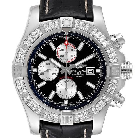 breitling aeromarine super avenger diamond automatic chronograph watch|Breitling Avenger watches.